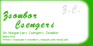 zsombor csengeri business card